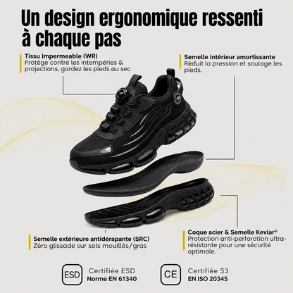 Tenis de Seguridad con Punta Reforzada – Protección y Comodidad Superior