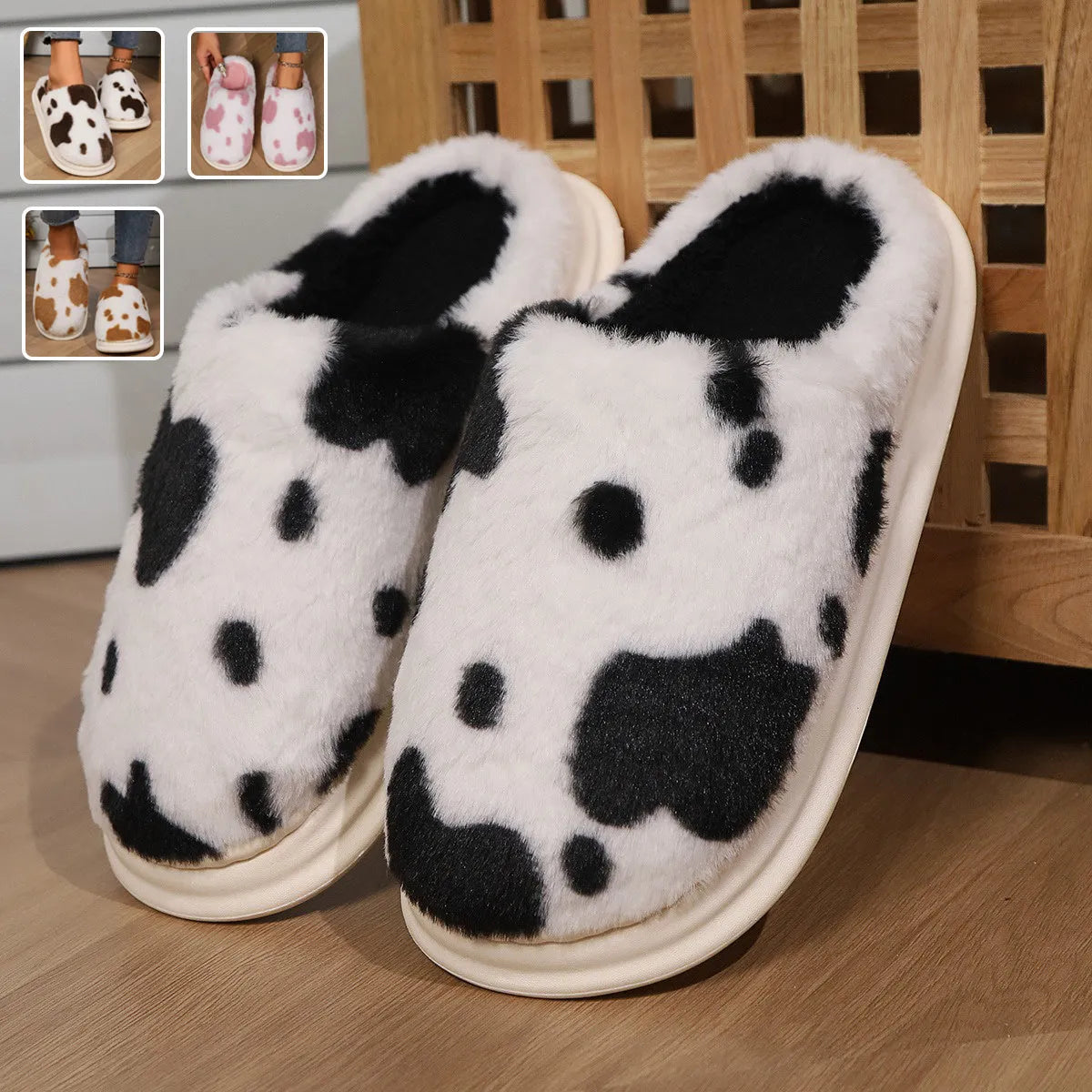 Pantuflas de Piel para Mujer – Calidez Comodidad y Suela Antideslizante