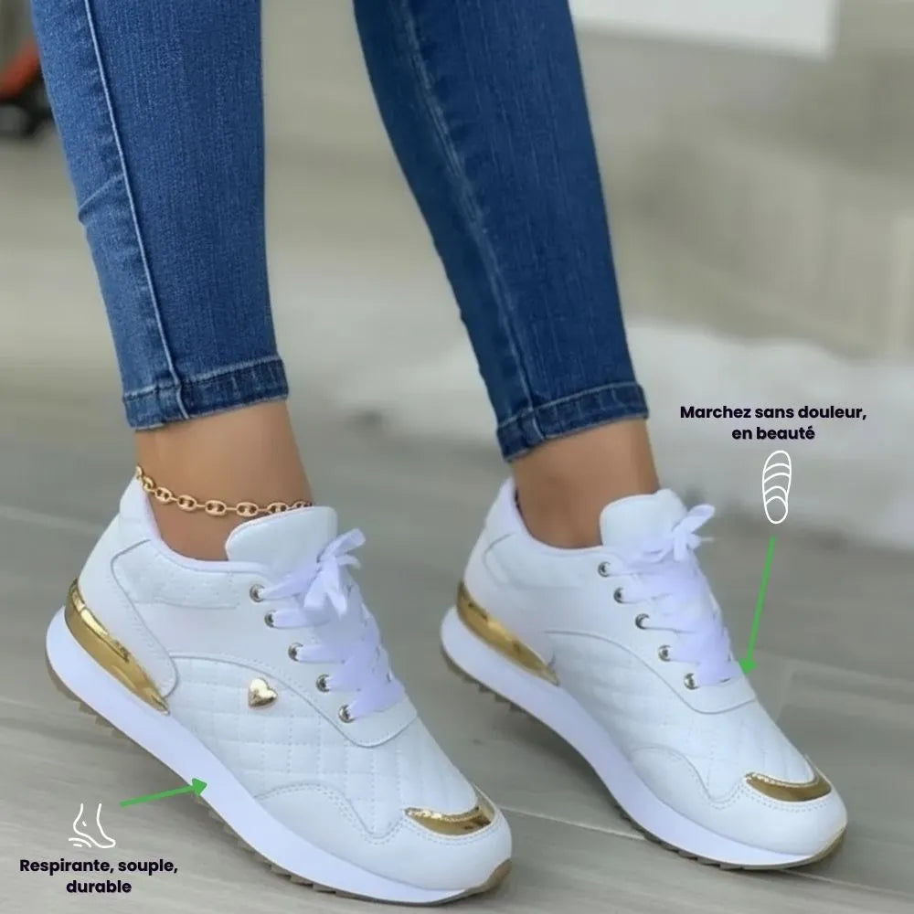 Zapatillas ortopédicas negras para mujer – Plantilla cómoda y de soporte diario