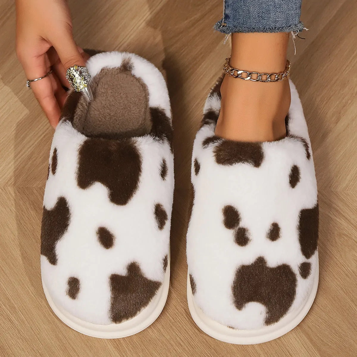 Pantuflas de Piel para Mujer – Calidez Comodidad y Suela Antideslizante