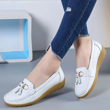 Mocasines de Cuero para Mujer – Comodidad Absoluta y Elegancia