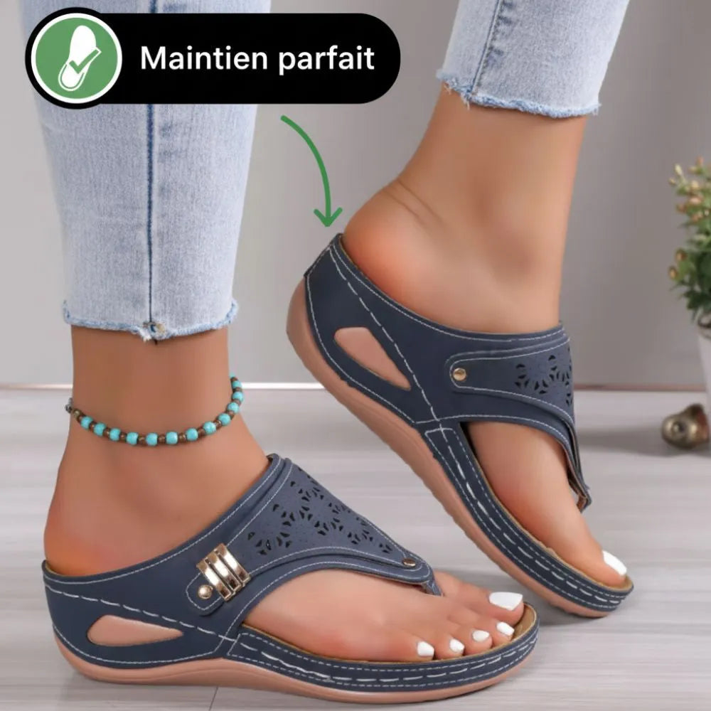 Sandalias de Cuero con Plataforma para Mujer – Elegancia y Comodidad Garantizadas
