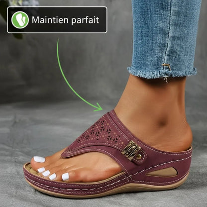 Sandalias de Cuero con Plataforma para Mujer – Elegancia y Comodidad Garantizadas