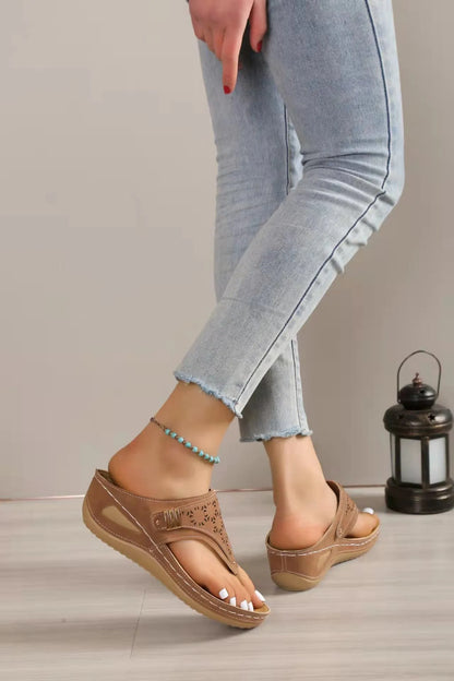 Sandalias de Cuero con Plataforma para Mujer – Elegancia y Comodidad Garantizadas